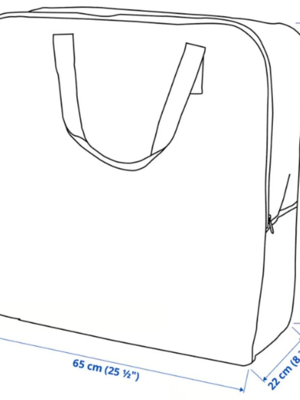 DIMPA 100.567.70 Storage bag, clear, 25 ½x8 ¾x25 ½ 3  PACK